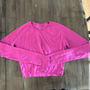 Lululemon swiftly tech cropped long sleeve